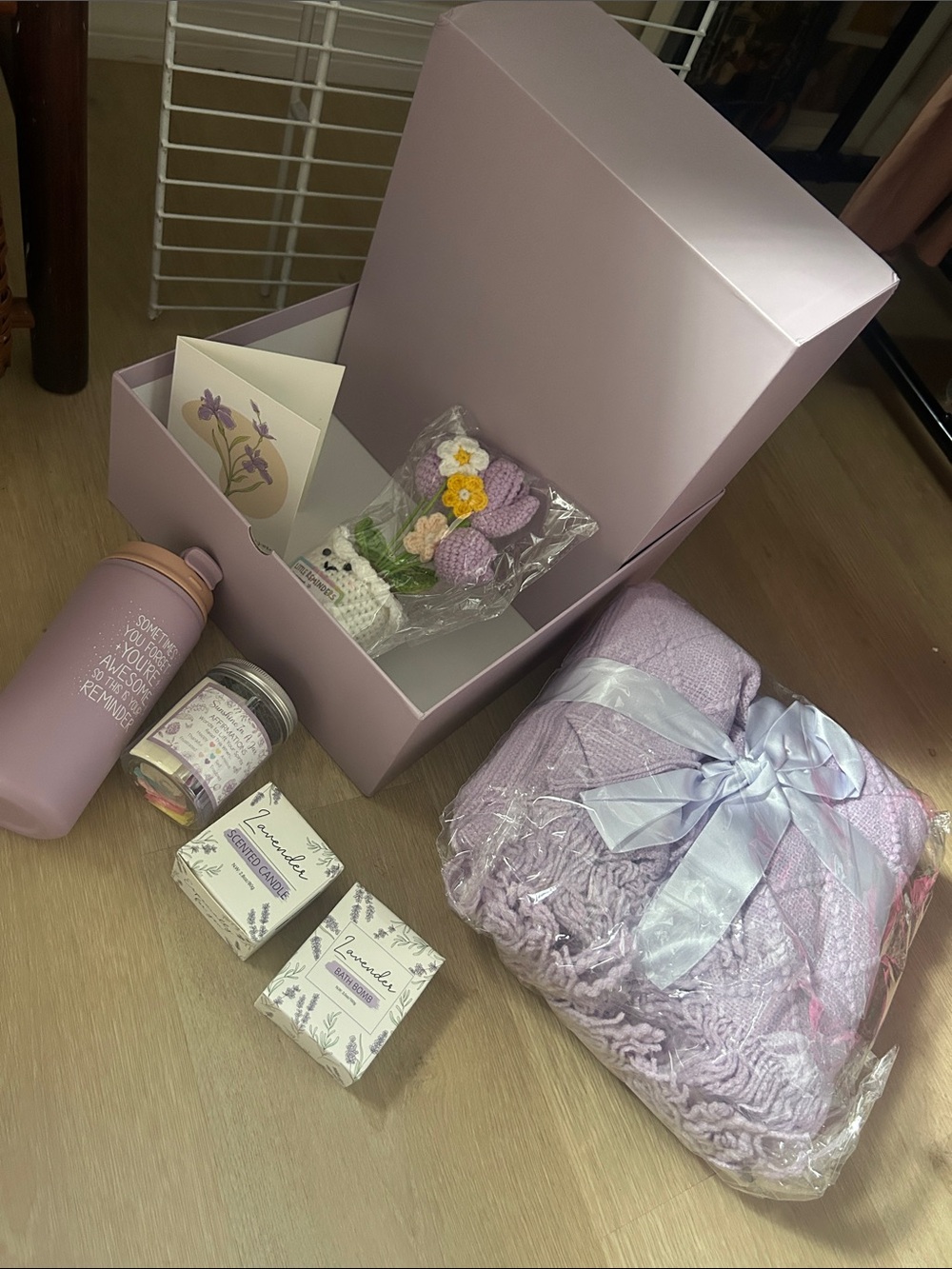Lilac lavender gift box  new